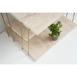 Kis asztal Lifon - Arany, Travertine