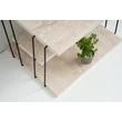 Kis asztal Lifon - Fekete, Travertine