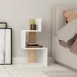 Kis asztal Rosie - White, Oak