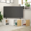 TV szekrény Compact - White, Oak