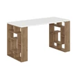 Íróasztal Maze - White, Dark Oak