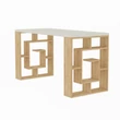 Íróasztal Maze - White, Oak