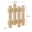 Fali fogas Wave - Oak