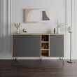 Konzolasztal Clara Console - Oak, Antracit