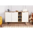 Konzolasztal Clara Console - Oak, Fehér