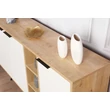 Konzolasztal Clara Console - Oak, Fehér