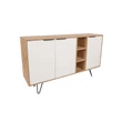 Konzolasztal Clara Console - Oak, Fehér
