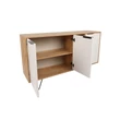 Konzolasztal Clara Console - Oak, Fehér
