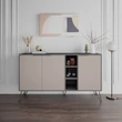 Konzolasztal Clara Console - Antracit, Light Mocha