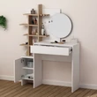 Fésülködő asztal Mup - White, Oak