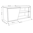 Cipőtároló Fiona Bench - Anthracite, White