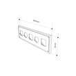 Fali fogas Icon Hanger - Sapphire, Oak