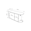 Cipőtároló Nova Shoe Bench - Oak, White