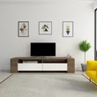 TV szekrény Sosruko - Walnut, White
