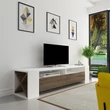 TV szekrény Sosruko - White, Walnut