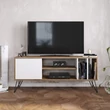 TV szekrény Mistico (140) - Diós, Fehér