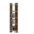 könyvespolc Als - Walnut, White