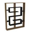 könyvespolc Esteban - Walnut, Black