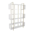 könyvespolc Bruti - White, Gold