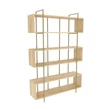 könyvespolc Bruti - Oak, Gold