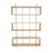 könyvespolc Bruti - Oak, Gold