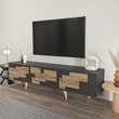 TV szekrény 3 D - Anthracite, Walnut