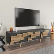 TV szekrény 3 D - Anthracite, Walnut