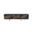 TV szekrény 3 D - Anthracite, Walnut