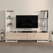 TV szekrény Ava - White, Oak