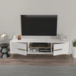 TV szekrény Eslem - White, Walnut