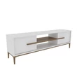 TV szekrény Eslem - White, Walnut