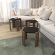 Dohányzóasztal Lori - Anthracite, Walnut