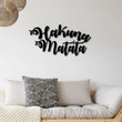 Fém fali dekoráció, Hakuna Matata