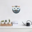 Fém fali dekoráció, Owl 3 - Silver