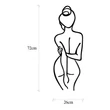 Fém fali dekoráció, Woman Body