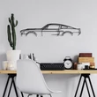 Fém fali dekoráció, 1967 Ford Mustang Shelby GT500 Silhouette