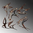 Fém fali dekoráció, Birds-2