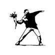 Fém fali dekoráció, Banksy Metal 01