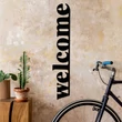 Fém fali dekoráció, Welcome-5