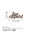 Fém fali dekoráció, Rusty Bon Appetit