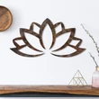 Fém fali dekoráció, Rusty Lotus