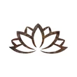 Fém fali dekoráció, Rusty Lotus