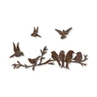 Fém fali dekoráció, Rusty Birds 2