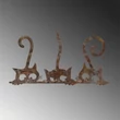 Fém fali dekoráció, Rusty Cats 1