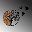 Fa fali dekoráció, Tree And Birds - 322