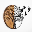 Fa fali dekoráció, Tree And Birds - 322