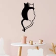 Fém fali dekoráció, Love Cats - 478