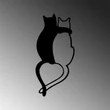 Fém fali dekoráció, Love Cats - 478