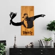 Fa fali dekoráció, Banksy - Flower Thrower