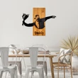 Fa fali dekoráció, Banksy - Flower Thrower